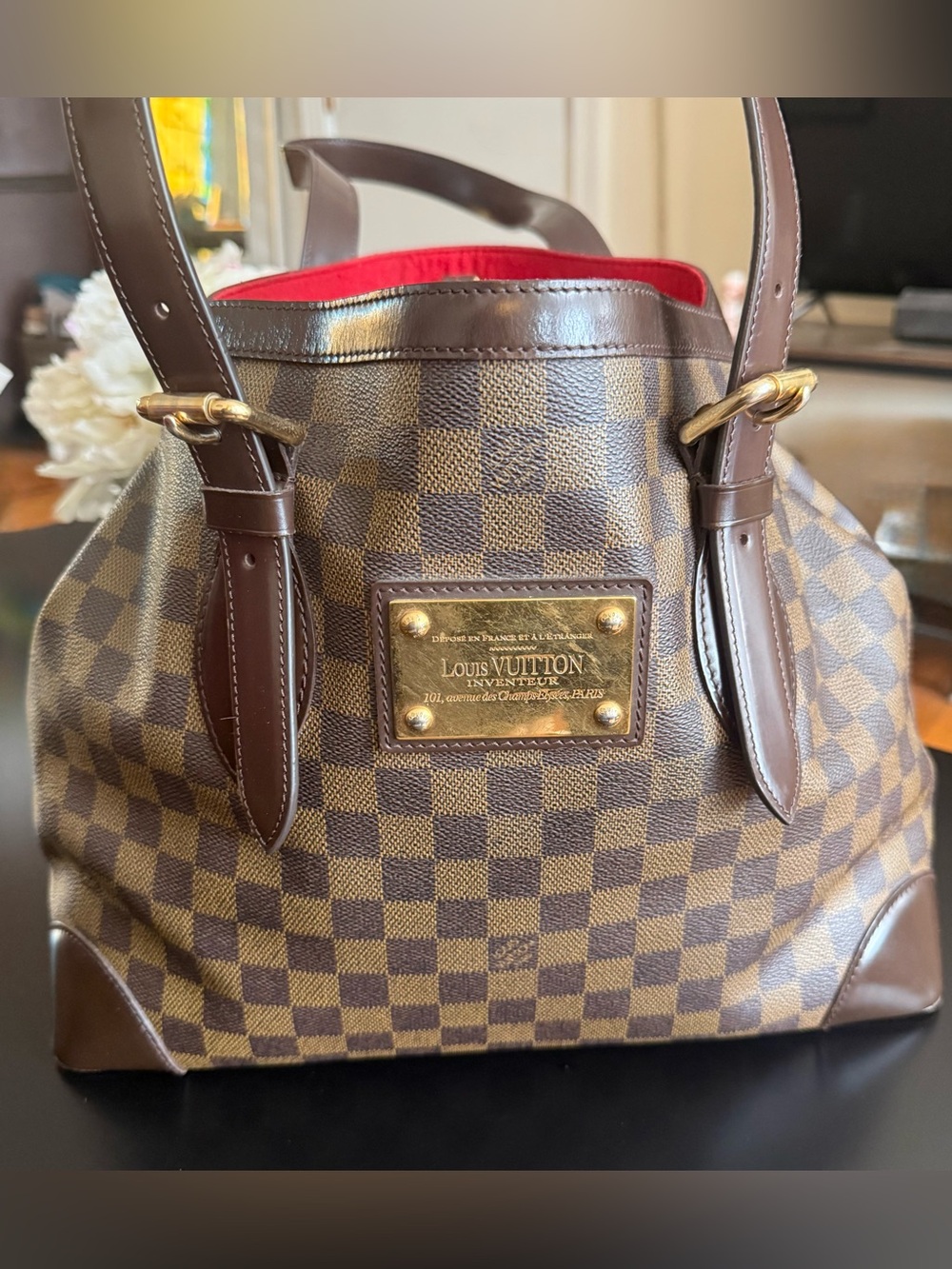 Louis Vuitton Hampstead MM Damier Canvas Tote